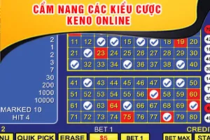 Cẩm Nang Các Kiểu Cược Keno Online
