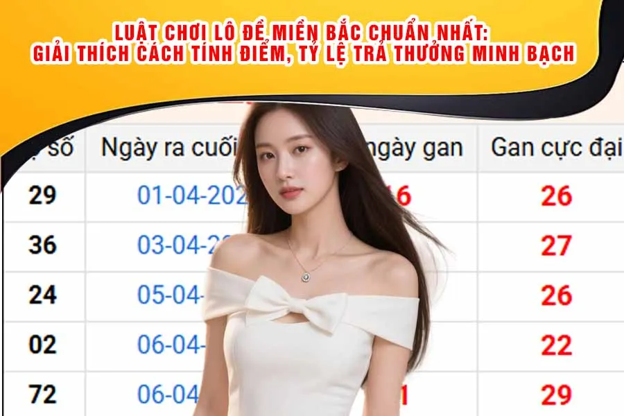 Luật Chơi Lô Đề Miền Bắc Chuẩn Nhất: Giải Thích Cách Tính Điểm, Tỷ Lệ Trả Thưởng Minh Bạch